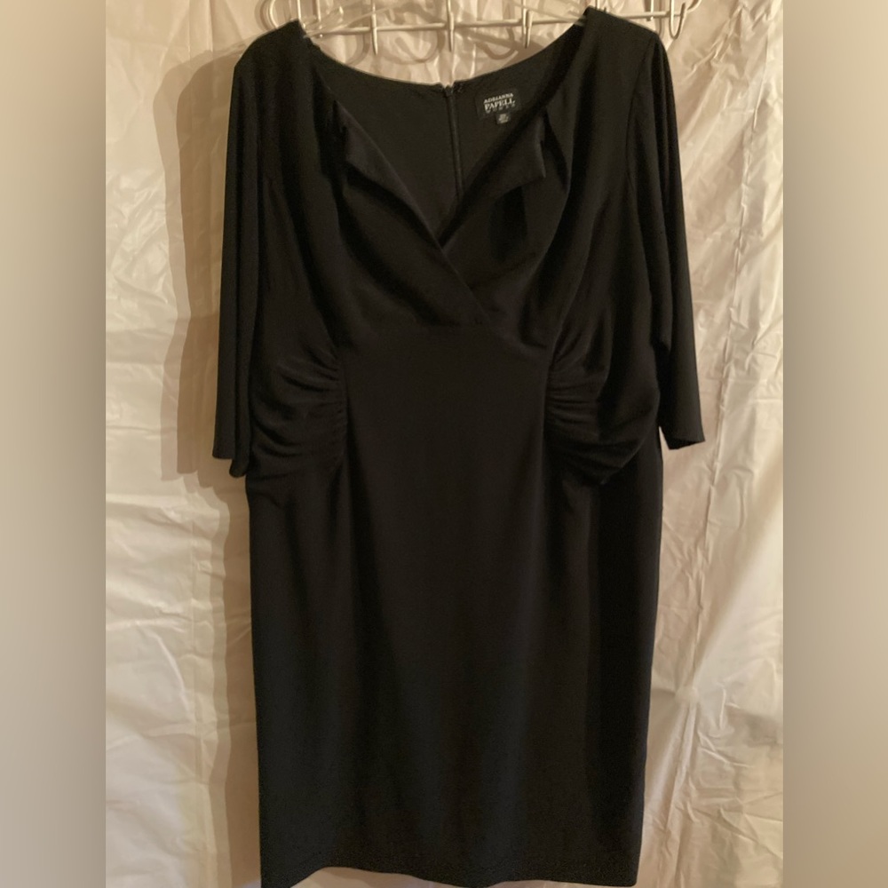 Adrianna Papell Black Knee Length Dress